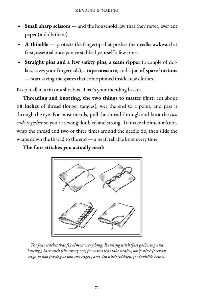 Illustrated how-to interior page